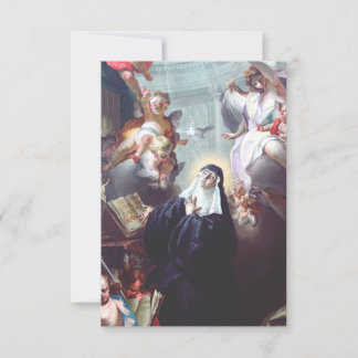 Carte De Remerciements Saint Scholastica Spirit of the Dove Holy Card