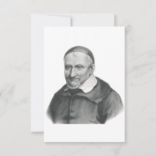 Carte De Remerciements Saint Vincent de Paul Patron des Œuvres de Charité