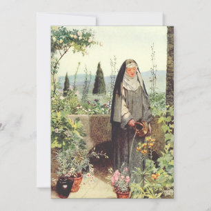 Carte De Remerciements Sainte Claire d'Assise : Patronne de la télévision