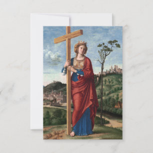 Carte De Remerciements Sainte Hélène avec la Vraie Croix Art sacré