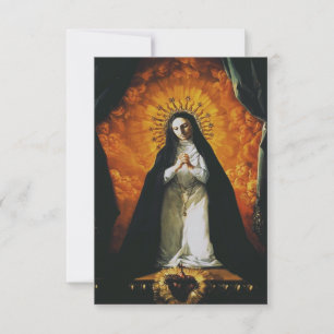 Carte De Remerciements Sainte-Marguerite-Marie Alacoque
