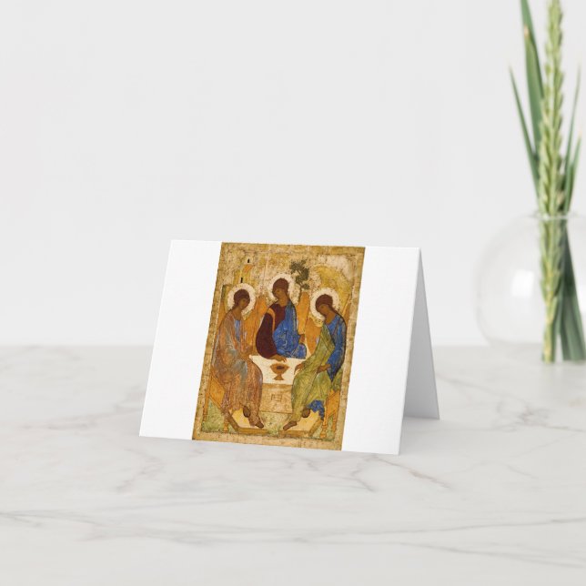 Carte De Remerciements Sainte Trinité par Andrey Rublev (Devant)