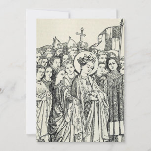 Carte De Remerciements Sainte Ursule vierge et martyre