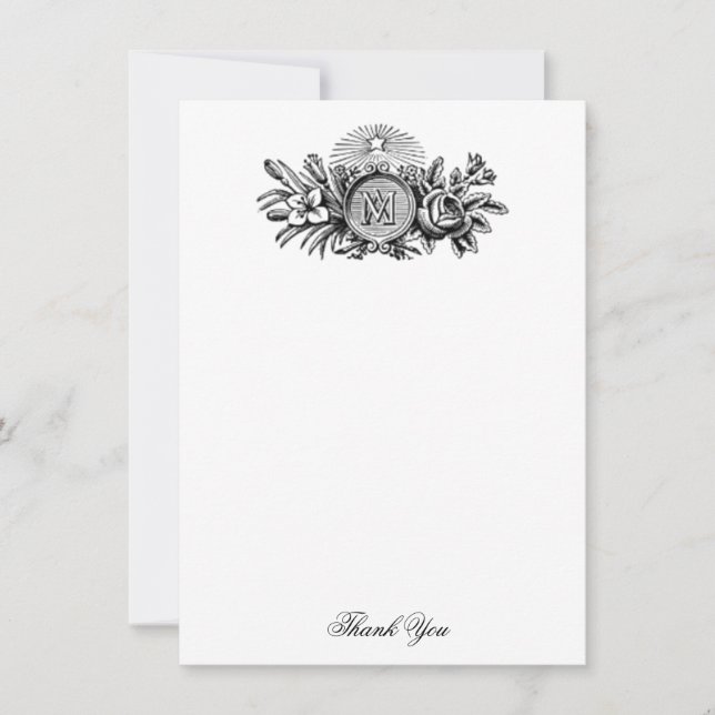 Carte De Remerciements Sainte Vierge Marie Line Art catholique Religieux (Devant)
