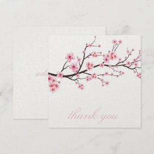 Carte de remerciements: SAKURA CHERRY BLOSSOMS