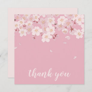 Carte de remerciements: SAKURA CHERRY BLOSSOMS
