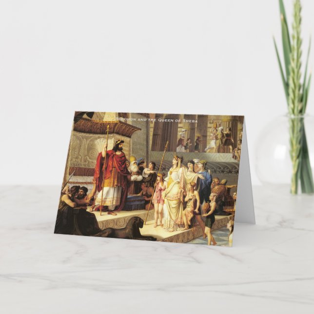 Carte De Remerciements Salomon et la reine de Saba - Giovanni De Min (Devant)