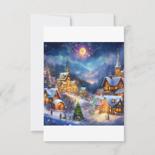 Carte De Remerciements Salutations de Noël (Devant)