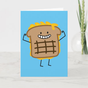 Carte De Remerciements Sandwich au fromage grillé Cheddar Pain grillé