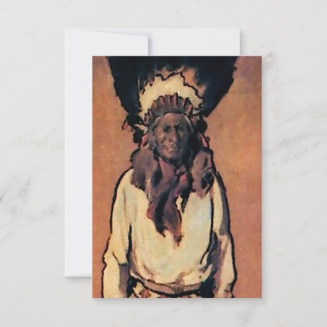 Carte De Remerciements "Santiago" Western Art par Gerald Cassidy (Devant)
