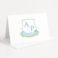 Sap Green Blue Hydrangea Botanique Mariage Crest