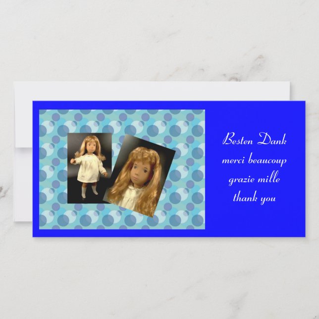 Carte De Remerciements Sasha DANKE Fotokarte (Devant)