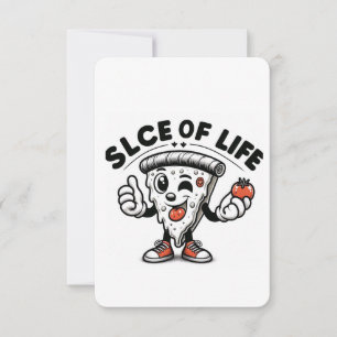 Carte De Remerciements Sassy Pizza Slice avec personnalité