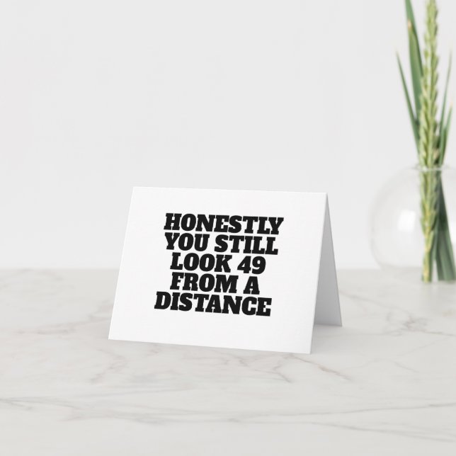 Carte De Remerciements Savage Funny Birthday Card For Friend Age Joke (Devant)