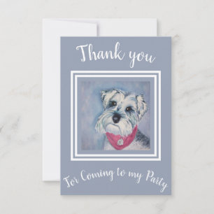 Carte De Remerciements Schnauzer doux