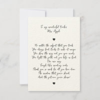 Script chic Poème d'appréciation minimale pour ens