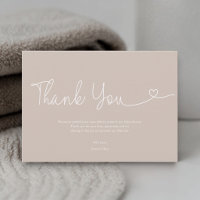 Script cœur de Baby Shower Terre ton beige neutre 