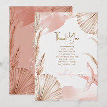 Sea You Soon Baby Thank You Card | Coastal Boho
