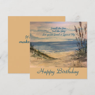 Carte De Remerciements Seagrass Flat  Card