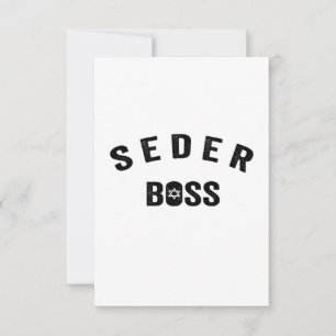 Carte De Remerciements Seder de Pâque Boss Mes règles Cadeau Drôle Juif