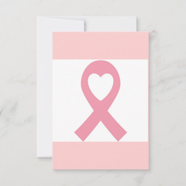 Carte De Remerciements Sensibilisation au cancer du sein (Devant)