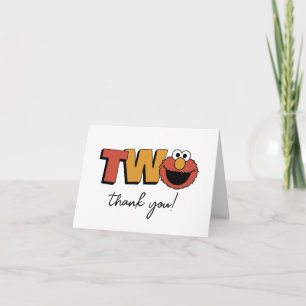 Carte De Remerciements Sesame Street   Elmo - Remerciement pour le deuxiè