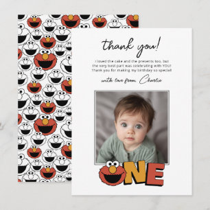 Carte De Remerciements Sesame Street Elmo - Remerciement pour le premie