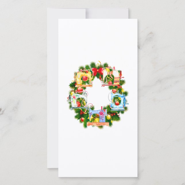 Carte De Remerciements Sewing | Merrry Christmas Sewing Toxits (Devant)