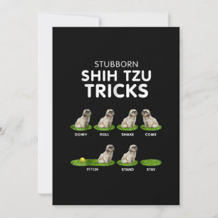 Carte De Remerciements Shih Tzu Lover  Amour de Chien-bonbons chiites tzu