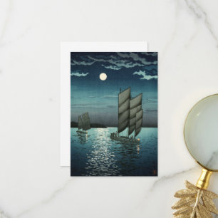 Carte De Remerciements Showa Era, Bateau de Tsuchiya Koitsu