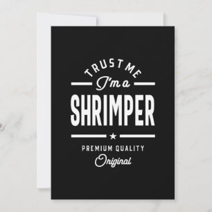 Carte De Remerciements Shrimper Job Title Teft Mens Femme