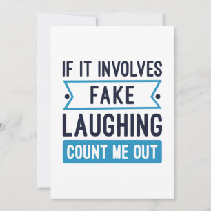 Carte De Remerciements Si cela implique un faux rire