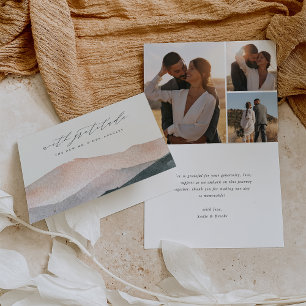 Carte De Remerciements Sierra Dusk Mariage Sunset de Desert Mountain