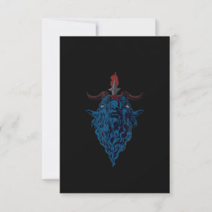 Carte De Remerciements Sigil Of Baphomet Goat Of Mendes Satan Dark Goth
