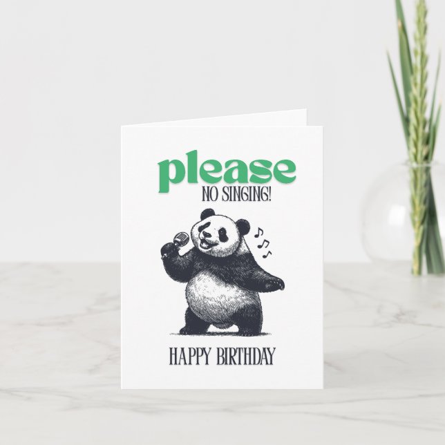 Carte De Remerciements S'Il Vous Plaît, Pas De Chant (Devant)