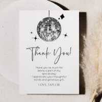 Silver Disco Ball Let's Disco fête d'anniversaire