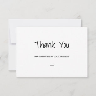 Carte De Remerciements Simple