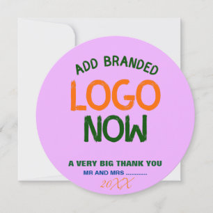 CARTE DE REMERCIEMENTS SIMPLE CERCLE MODE CONTEMPORAIN PROPRE