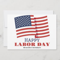 Simple Elegant Labor Day avec drapeau américain