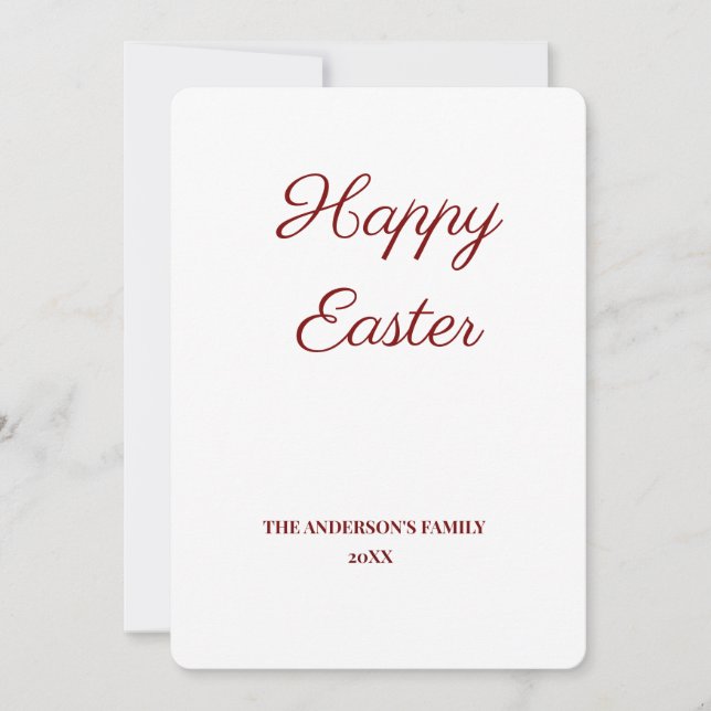 Carte De Remerciements simple et minimal ajouter votre texte (Devant)