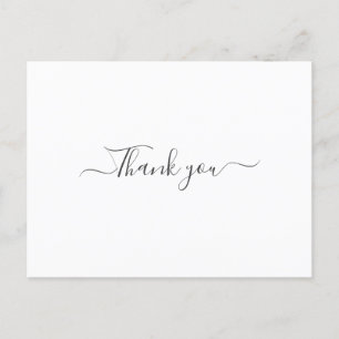 Carte de remerciements simple et minimale