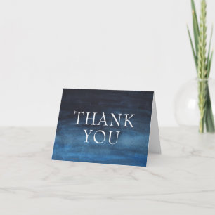 Carte De Remerciements Simple Marine Blue Modern Business