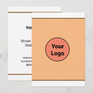 CARTE DE REMERCIEMENTS SIMPLE MINIMAL AJOUTER VOTRE LOGO TEXTE PERSONNALI