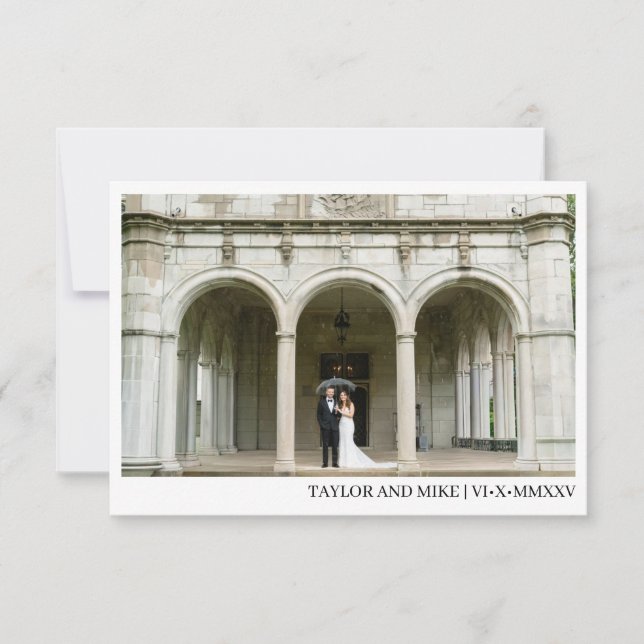 Carte De Remerciements Simple Modern Wedding Thank you card (Devant)