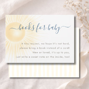 Carte De Remerciements Simple Moderne Livres de Douche Sunshine Pour Bébé