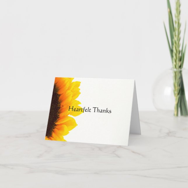 Carte De Remerciements Sincères remerciements (Devant)