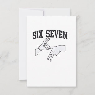 Carte De Remerciements Six Sept Mèmes Viral 67 Mason Sign Language