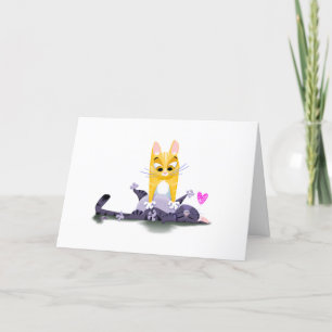 Carte De Remerciements SKRITCH THE PITS KITTIES (brillant) Jeff Willis Ar