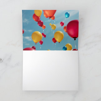 Carte De Remerciements Sky High Celebrations : Une explosion de voeux d'a