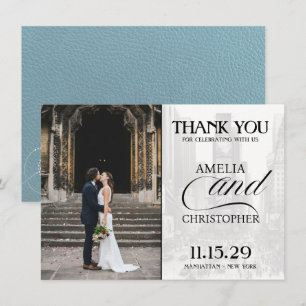 Carte De Remerciements Slate Blue New York City Passport